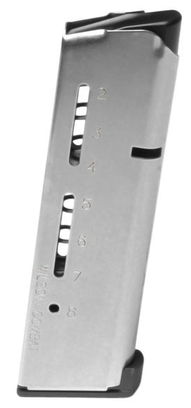Wilson Combat 500CHD ETM  8rd Detachable w/ Lo-Profile Steel Floor Plate 45 ACP+P Fits Wilson Combat 1911 Elite Tactical Stainless Steel