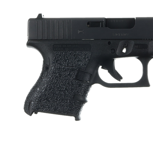 Talon Grips 117R Adhesive Grip  Compatible w/Glock 26/27/28/33/39 Gen4 w/Medium Backstrap, Black Textured Rubber