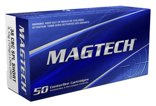 Magtech 38G Range/Training  38Special 125gr Lead Round Nose 50 Per Box/20 Case