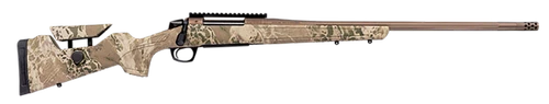 CVA CR3969 Cascade Long Range Hunter Full Size 7mm PRC 24" Smoked Bronze Cerakote Steel Threaded Barrel, Realtree Hillside Synthetic Stock