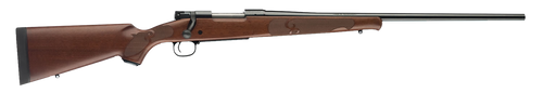 Winchester Guns 535200229 Model 70 Featherweight 264 Win Mag 3+1 Cap 24" Brushed Polish Blued Rec/Barrel Satin Walnut Fixed with Feather Checkering Stock Right Hand with MOA Trigger System (Full Size)
