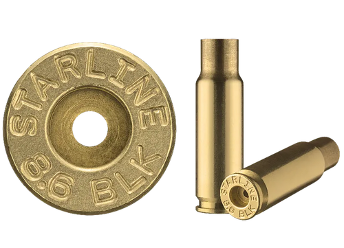 HSM 8.6BLKEUP-50  Unprimed Cases 8.6 Blackout Rifle Brass