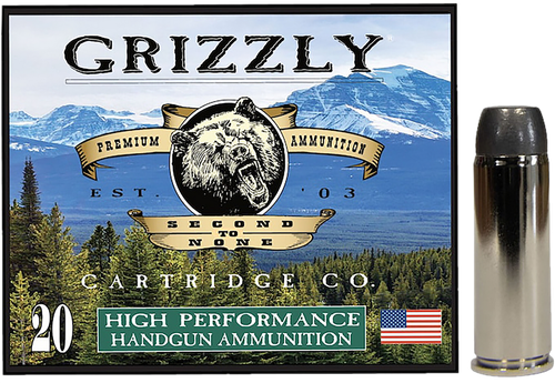 Grizzly Ammo GC45C4   45Colt 265gr Wide Flat Nose Gas Check 20 Per Box/10 Case