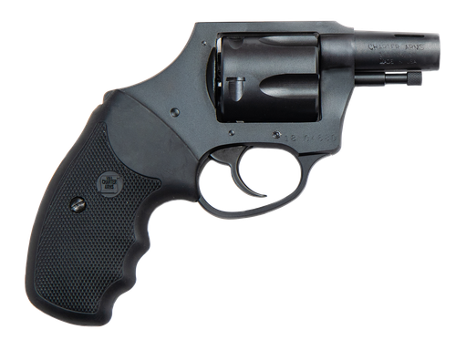 Charter Arms 64429 Boomer  Large 44 Special, 5 Shot 2" Black Nitride Ported/Tapered Steel Barrel, Black Nitride Cylinder & Frame w/Black Finger Grooved Rubber Grip