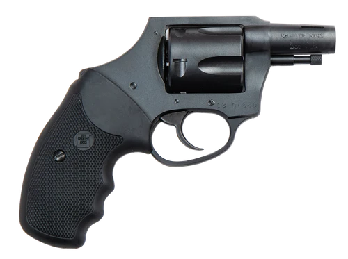 Charter Arms 64429 Boomer  Large 44 Special, 5 Shot 2" Black Nitride Ported/Tapered Steel Barrel, Black Nitride Cylinder & Frame w/Black Finger Grooved Rubber Grip