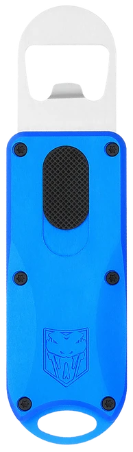 CobraTec Knives CTOTFBOBLU Bottle Opener  Blue Aluminum/Stainless Steel