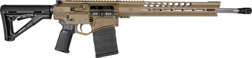 Diamondback DB1032C061 DB10  308 Win 18" 20+1 Flat Dark Earth Adjustable Magpul CTR Stock Black Magpul MOE K2 Grip with Black Gold Lower 15" M-Lok