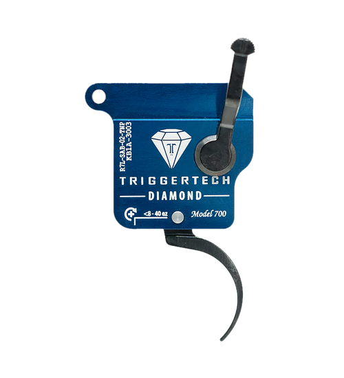 TriggerTech R7LSAB02TNP Diamond  Black Curved Fits Remington 700 Left Hand