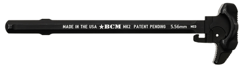 BCM GFHMK2MED Asymmetric MK2 Charging Handle Compatible w/ Mil-Spec AR-15 Black 7075 T-6 Aluminum