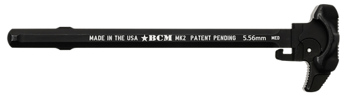 BCM GFHMK2MED Asymmetric MK2 Charging Handle Compatible w/ Mil-Spec AR-15 Black 7075 T-6 Aluminum