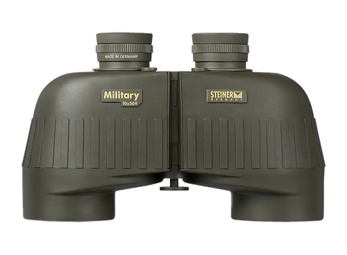 Steiner 2663 M1050 Laser Protection Filter 10x50mm SUMR Military Ranging Reticle Floating Prism Sports-Auto Focus, OD Green Makrolon w/Rubber Armor