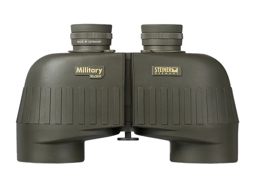 Steiner 2663 M1050 Laser Protection Filter 10x50mm SUMR Military Ranging Reticle Floating Prism Sports-Auto Focus, OD Green Makrolon w/Rubber Armor