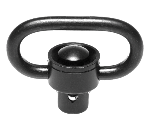 Troy Ind SMOUSSQ00BT00 SSQD Swivel 1" Push Button Black Stainless Steel