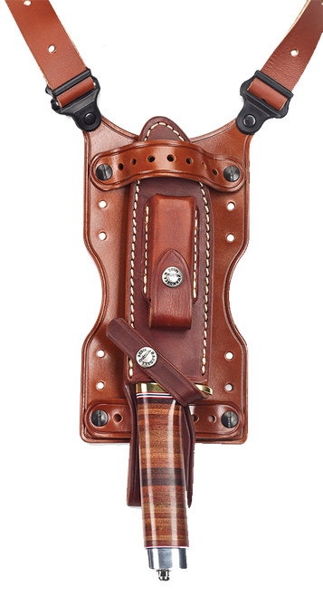Galco SHU Shuka Knife Holder Over The Shoulder Tan Leather