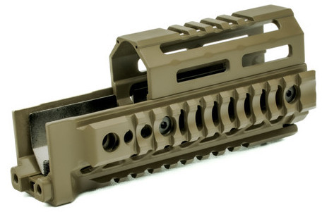 MI AK ALPHA SERIES QUAD RAIL HANDGUARD 6 FDE
