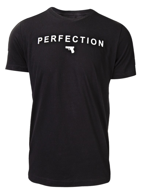 Glock AA75128 Perfection Pistol  Black Cotton Short Sleeve 2XL