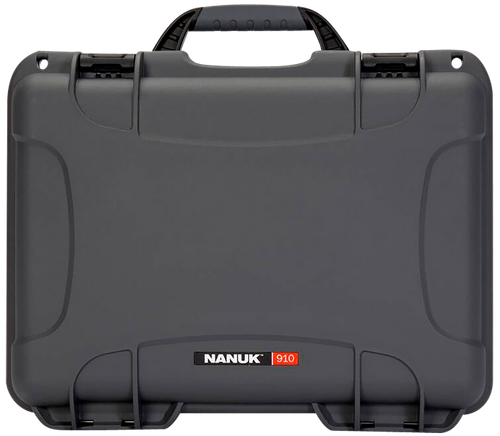 Nanuk 910GLOCK7 910 Glock Compatible 2 Up Pistol Case Graphite Resin w/ Closed-Cell Foam Padding 13.20" L x 9.20" W x 4.10" H Interior Dimensions