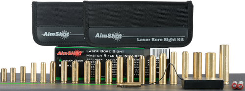 AimShot  Master Kit  Multi-Caliber Bore Sight with Green 532nM Laser & Uses 2 AAA Batteries for Rifles (Batteries Not Included)