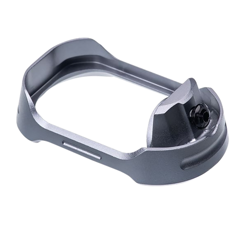 Tyrant CNC TDG17MWG5GREYBLACKSCRE  Magwell Fits Glock 17 Gen 5 Grey Aluminum
