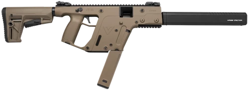 Kriss USA KV45CFD20 Vector CRB G2 45 ACP 30+1 16" Black Nitride Threaded Barrel, Flat Dark Earth Picatinny Rail Aluminum Receiver, FDE Synthetic 6 Position Stock & Polymer Grip