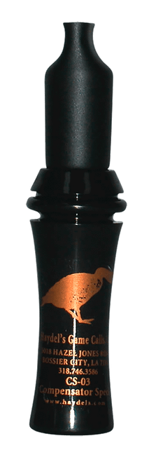 Haydel's Game Calls CS03 Compensator  Open Call Specklebelly Sounds Attracts Geese Black Acrylic
