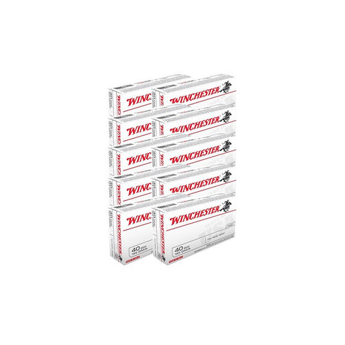 USA WHITE BOX 40 S&W 165GR FMJFN 500/CASE