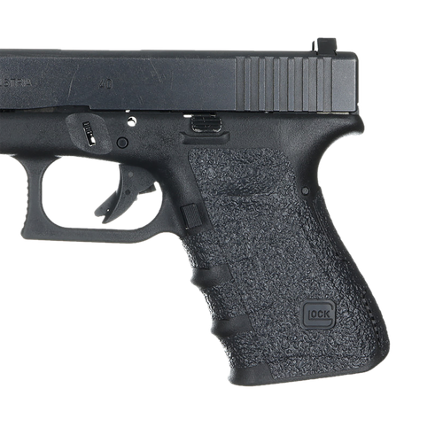 Talon Grips 110R Adhesive Grip  Compatible w/Glock 19/23/25/32/38 Gen4 w/No Backstrap, Black Textured Rubber