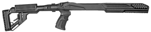 FAB Defense FXUASR1022B UAS-R Precision Stock Conversion Kit for Ruger 10/22 Left Side Folding w/Adjustable Cheekrest Matte Black Fiberglass Reinforced Polymer