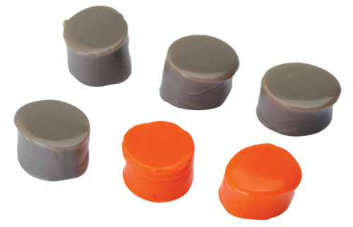 Walker's GWPSILPLGOFDE Silicone Putty  32 dB In The Ear  Flat Dark Earth/Orange Adult 3 Pack