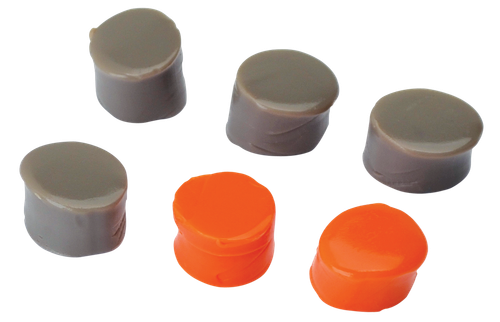 Walker's GWPSILPLGOFDE Silicone Putty  32 dB In The Ear  Flat Dark Earth/Orange Adult 3 Pack