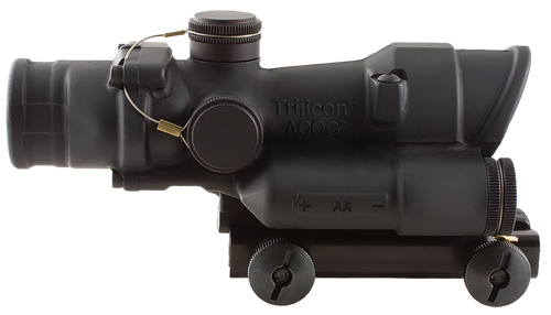 Trijicon 100432 ACOG  4x 32mm Obj 36.80 ft @ 100 yds FOV Matte Black Finish LED Illuminated Green Crosshair 300 Blk