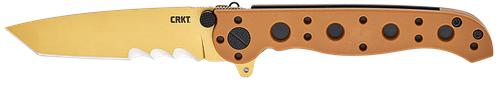CRKT M16-10DZ M16-10DZ  EDC 3.03" Folding Part Serrated Desert Tan D2 Steel Blade, Desert Tan GRN Handle
