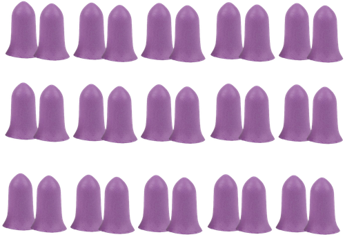 Allen 4134 Tapered Foam Ear Plugs 32 dB Purple 15 Pair