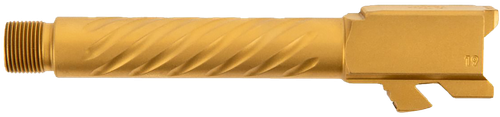 Ballistic Advantage BAPSG195T3G Premium Series  9mm Luger Fits Glock 19 Gen 3-5 Spiral Fluted Threaded Gold PVD Stainless Steel