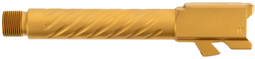 Ballistic Advantage BAPSG195T3G Premium Series  9mm Luger Fits Glock 19 Gen 3-5 Spiral Fluted Threaded Gold PVD Stainless Steel