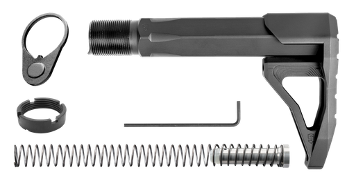 Phase 5 Weapon Systems CMSA Carbine Mini Stock Assembly Black Aluminum for AR15/AR10