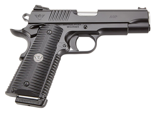 Wilson Combat ACPFS45A ACP Full-Size SAO 45 ACP 5" 8+1 Black Armor-Tuff Carbon Steel Frame/Slide Black G10 Eagle Claw Grips Ambi Thumb Safety