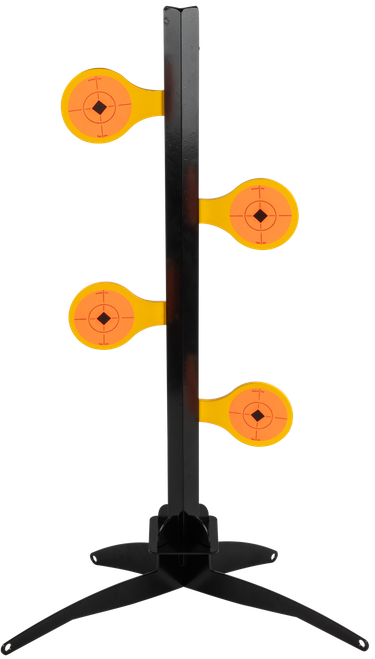 Birchwood Casey 47421 World of Targets Dueling Tree 3.50" Rimfire Pistol/Rifle Orange/Yellow Steel Circle w/Crosshair & Diamond
