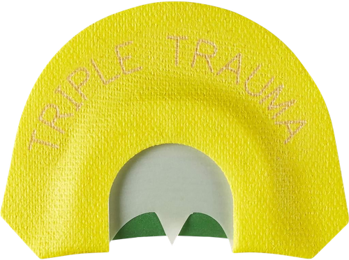 Hunters Specialties HSSTR05901 Premium Flex Triple Trauma Attracts Turkey Species Yellow