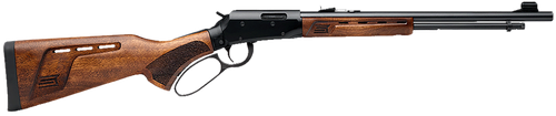 Savage Arms 46120 Revel Deluxe Full Size 22 WMR 9+1 18" Black Satin Threaded Barrel, Black Cerakote Drilled & Tapped Aluminum Receiver, Satin Walnut Fixed Stock, Right Hand