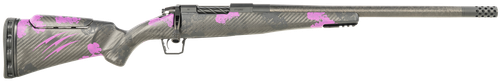 Fierce Firearms ROGM65CM20BP Mini Rogue  6.5 Creedmoor 4+1 20" Hand Lapped/Match Grade Barrel, Black Cerakote Steel Receiver, Purple Camo Mini Rogue w/Adj Comb & Picatinny Rail Carbon Fiber Stock