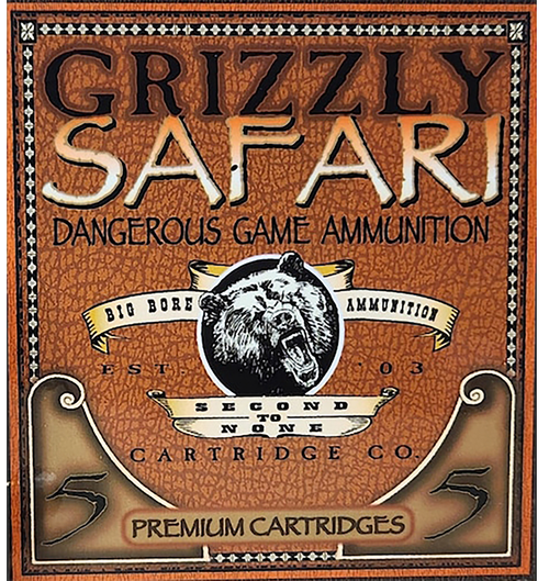 Grizzly Ammo GC458WM5   458WinMag 500gr Solid Brass 5 Per Box/10 Case
