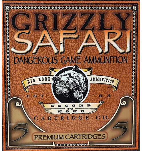 Grizzly Ammo GC458WM5   458WinMag 500gr Solid Brass 5 Per Box/10 Case
