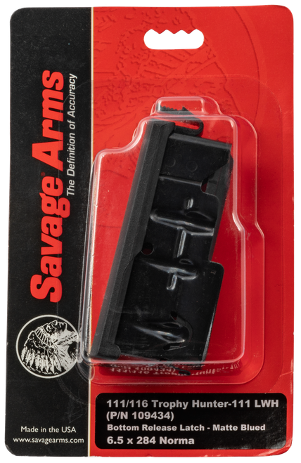 Savage 55234 OEM  6.5x284 Norma Savage Axis, 10, 110, 11, 16 4rd Blued Detachable