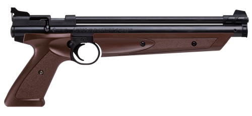 Crosman P1377BR American Classic Pump Pistol Pump 177 1rd Brown Polymer Grips