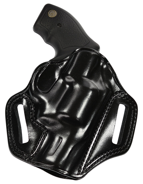 Galco CM880B Combat Master  OWB Black Leather Belt Slide Fits Springfield XDM 4.5" Right Hand