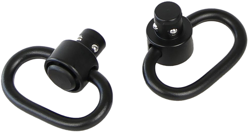 Bulldog BD884 Deluxe Push Button Swivel Black 1.25" Steel