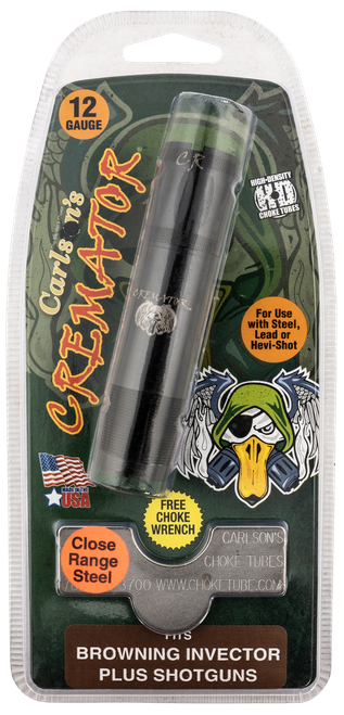 Carlson's Choke Tubes 11623 Cremator Invector Plus Browning 12 Gauge Close Range Non-Ported 17-4 Stainless Steel
