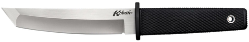 Cold Steel CS17T Kobun  5.50" Fixed Tanto Plain AUS-8A SS Blade/Black Deep Checkered Kray-Ex Handle Includes Belt Clip/Sheath
