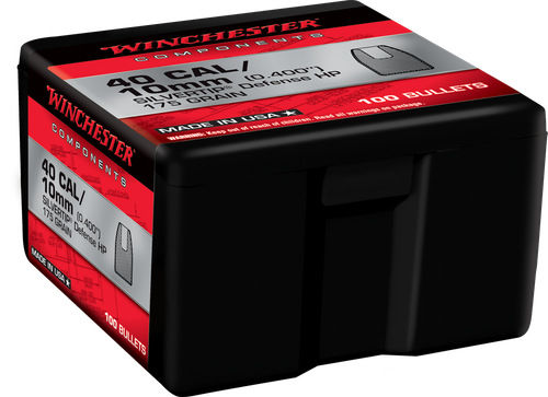 Winchester Ammo WB40ST175X Centerfire Handgun Reloading 40S&W 175gr Silvertip Hollow Point 100 Per Box/10 Case
